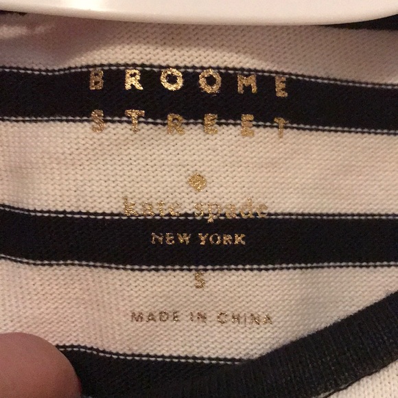 Kate Spade Broome Street Striped Top w/ Tassels - Picture 2 of 4